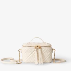 Fendi Vanity
Camellia nappa leather mini-bag with FF motif