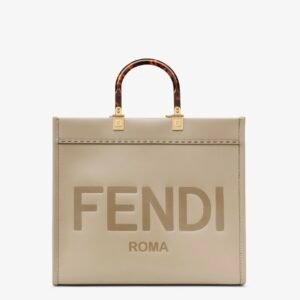 Fendi Sunshine Medium
Dove grey leather shopper