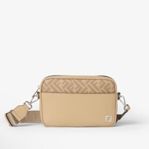Squared FF Camera Case
Beige leather and FF Canvas bag