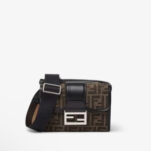 Baguette Double
Brown FF Jacquard bag