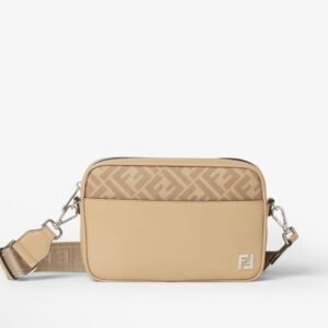 Squared FF Camera Case
Beige leather and FF Canvas bag