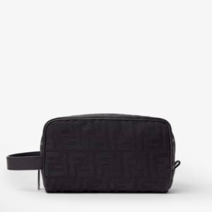 FF Toiletry Case Small
Black leather and black FF Nylon toiletry case