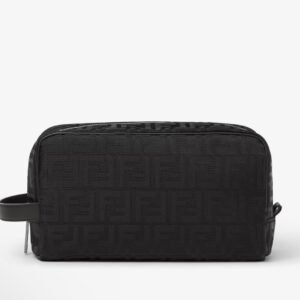 FF Toiletry Case Medium
Black leather and black FF Nylon toiletry case