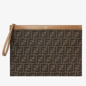 Large Flat FF Pouch
FF jacquard fabric pouch