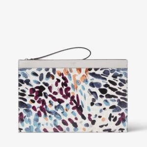 FF Medium Flat Pouch
Light grey FF Canvas pouch with Fendi Falena print