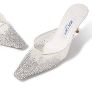 JIMMY CHOO
Vivi 65 Crystal Mesh Mule Pumps