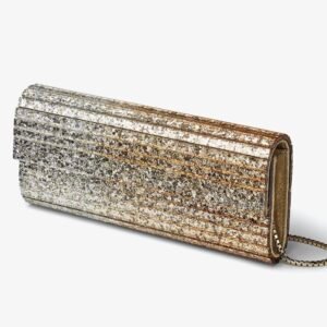 Metallic Dégradé Glitter Plexi Clutch Bag