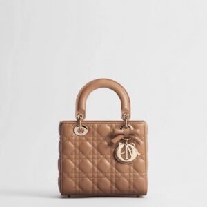 Small Lady Dior Bag with Strap
Camel Cannage Lambskin