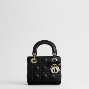 Mini Lady Dior Bag with Chain
Black Cannage Lambskin