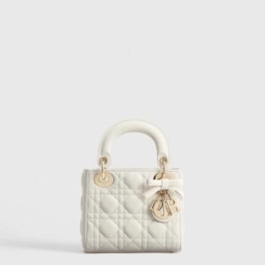 Mini Lady Dior Bag with Chain
Latte Cannage Lambskin