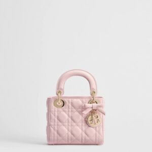 Mini Lady Dior Bag with Chain
Soupir Pink Cannage Lambskin