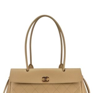 SMALL TOTE
Grained Calfskin & Gold-Tone Metal Beige