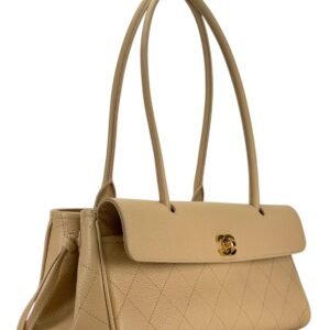 SMALL TOTE
Grained Calfskin & Gold-Tone Metal Beige