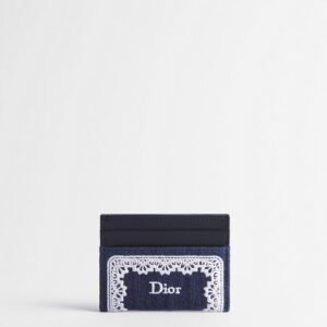 Dior Oblique Freesia Card Holder
Blue Dior Oblique Jacquard and White Lace