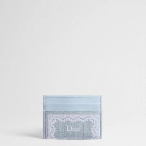 Dior Oblique Freesia Card Holder
Bleu Céleste Dior Oblique Embroidery and White Lace