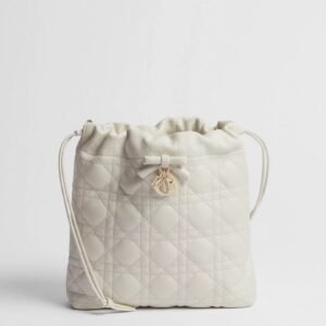 Adiorable Mini Bucket Bag
Milk-colored Cannage lambskin