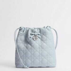 Adiorable Mini Bucket Bag
Ice blue Cannage lambskin